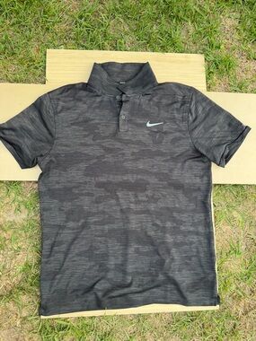 Nike Men’s Black Camo Polo Shirt